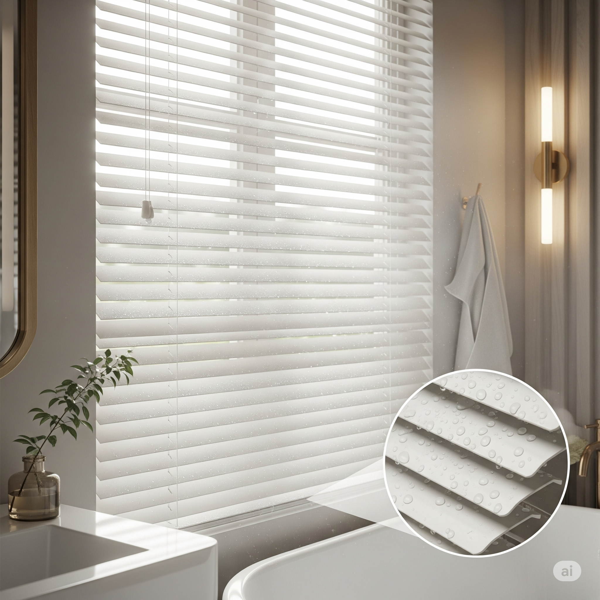 Aluminium venetian blinds for windows